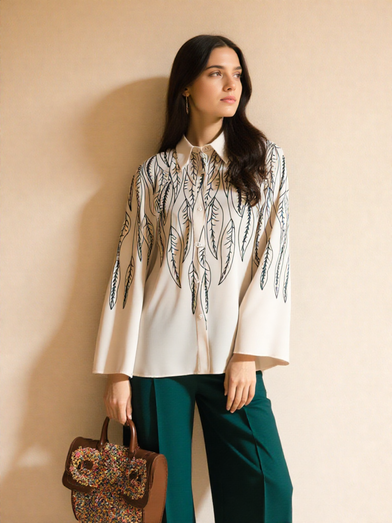 Printed Khaddar Co-ord Set