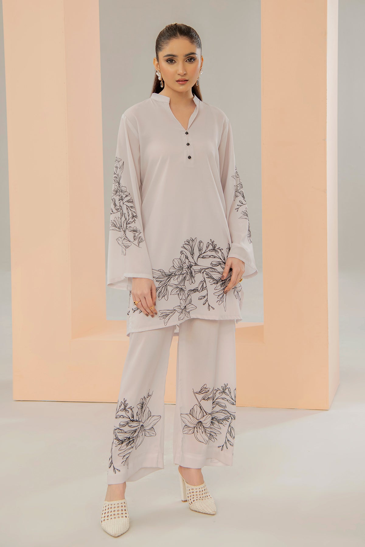 Printed Crepe Co-ord Set