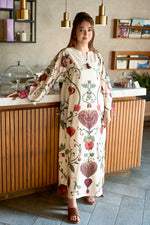 Printed Kaftan Dress