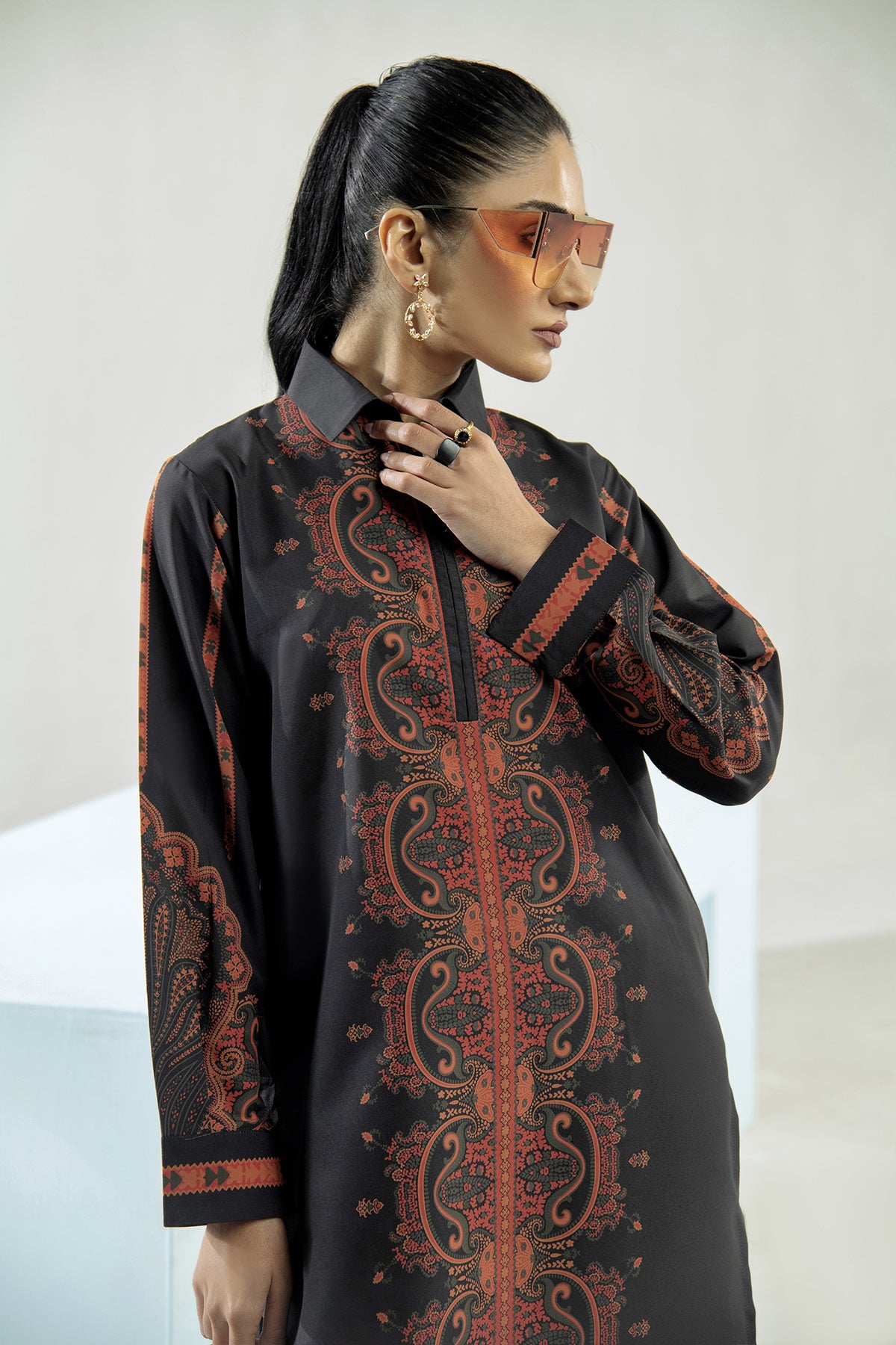 Printed Crepe Co-ord Set