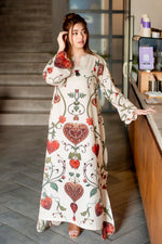Printed Kaftan Dress