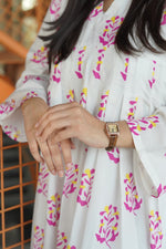 Printed Cotton Silk Maxi