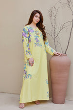 Printed Kaftan Dress