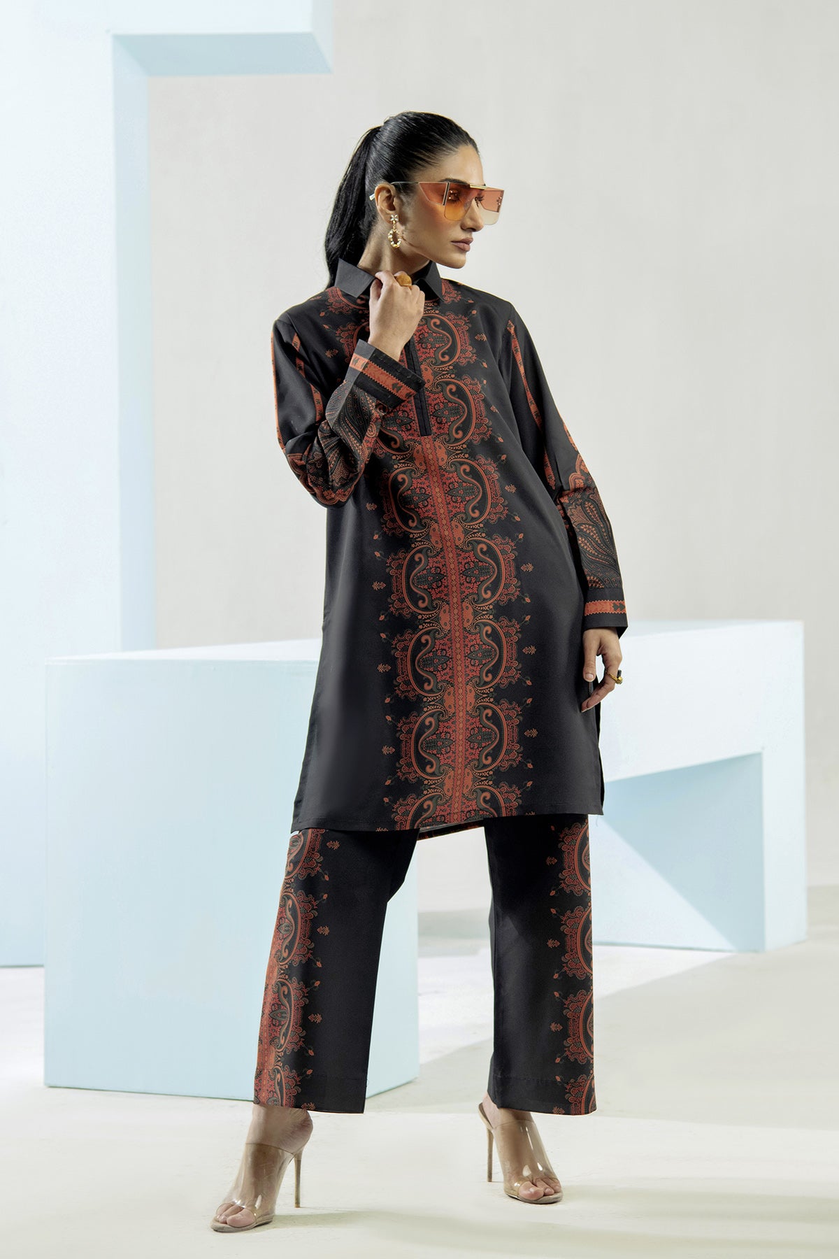 Printed Crepe Co-ord Set