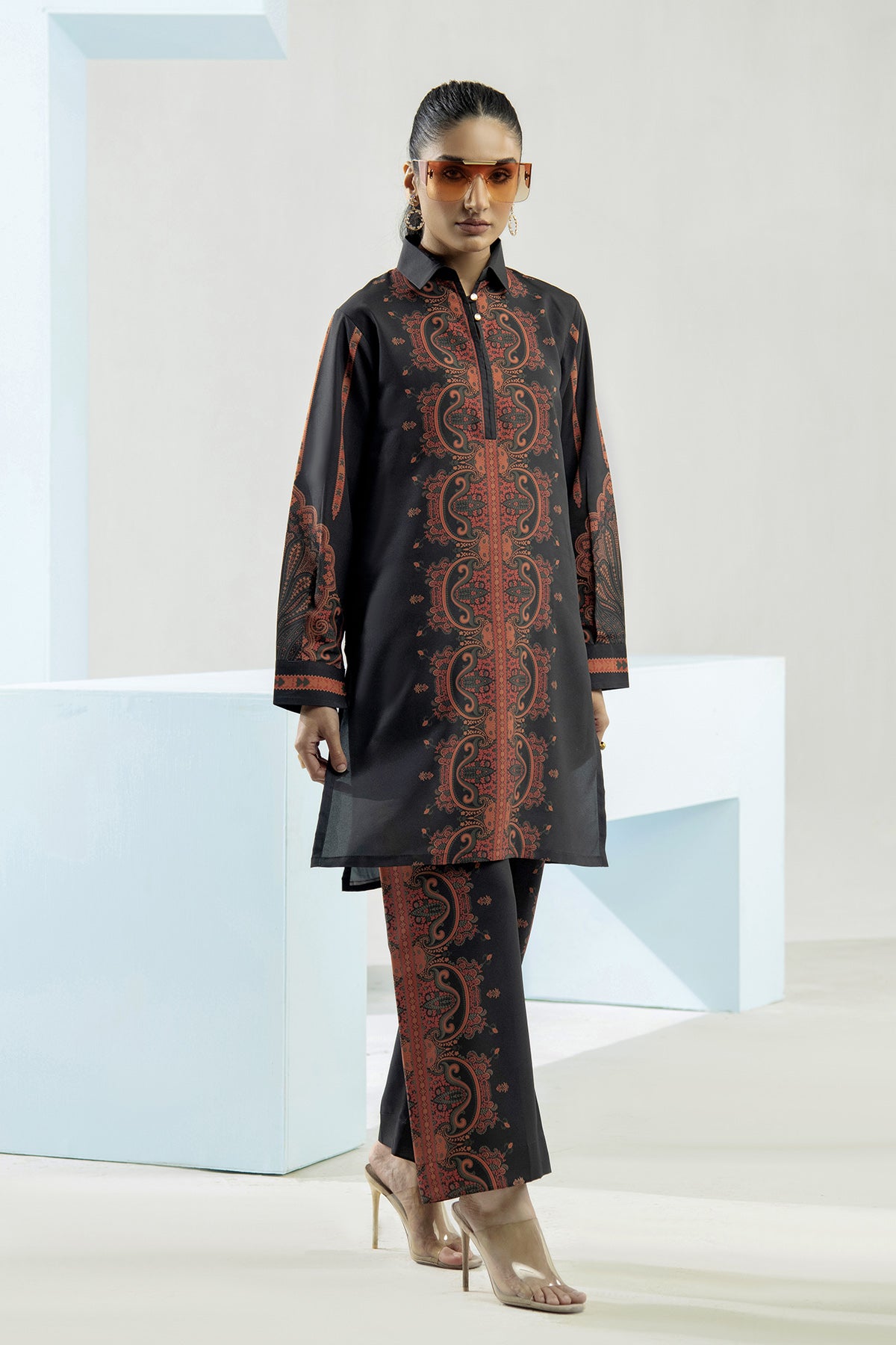 Printed Crepe Co-ord Set