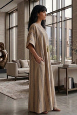Printed Kaftan Dress