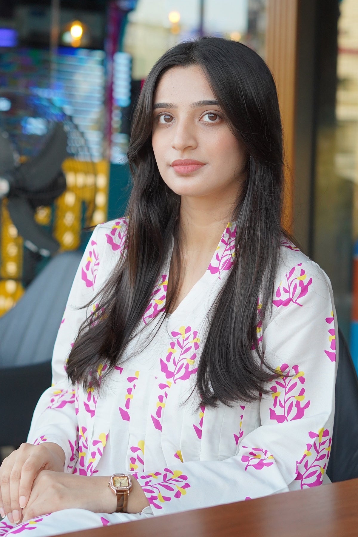 Printed Cotton Silk Maxi