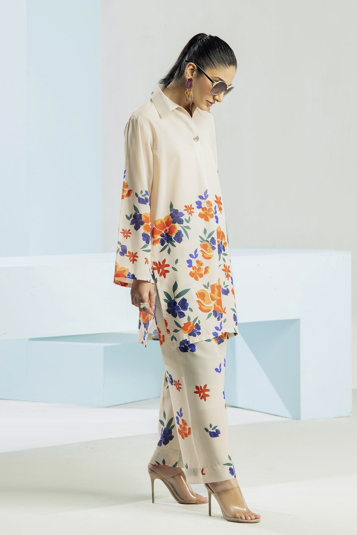 Printed Crepe Co-ord Set