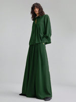 Green Crepe Dress