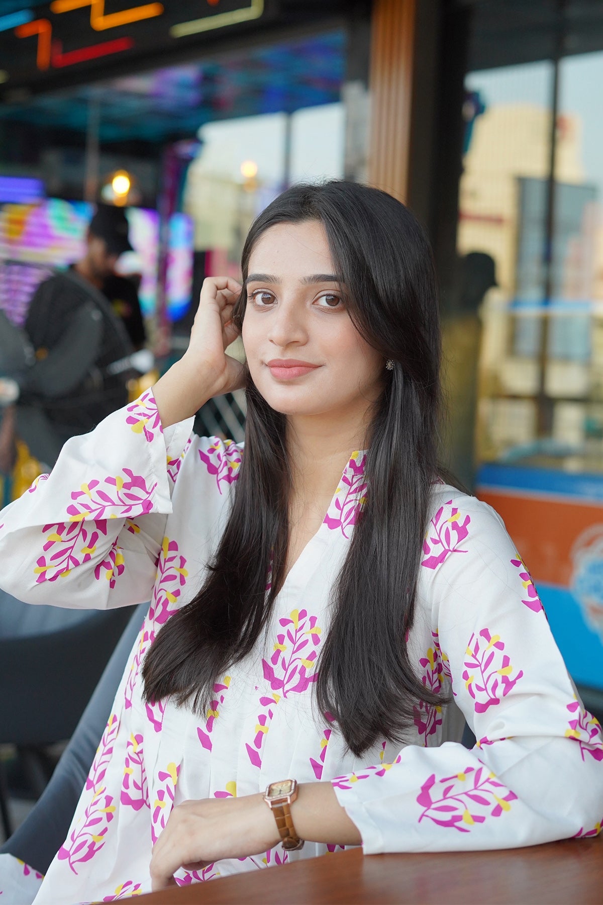 Printed Cotton Silk Maxi