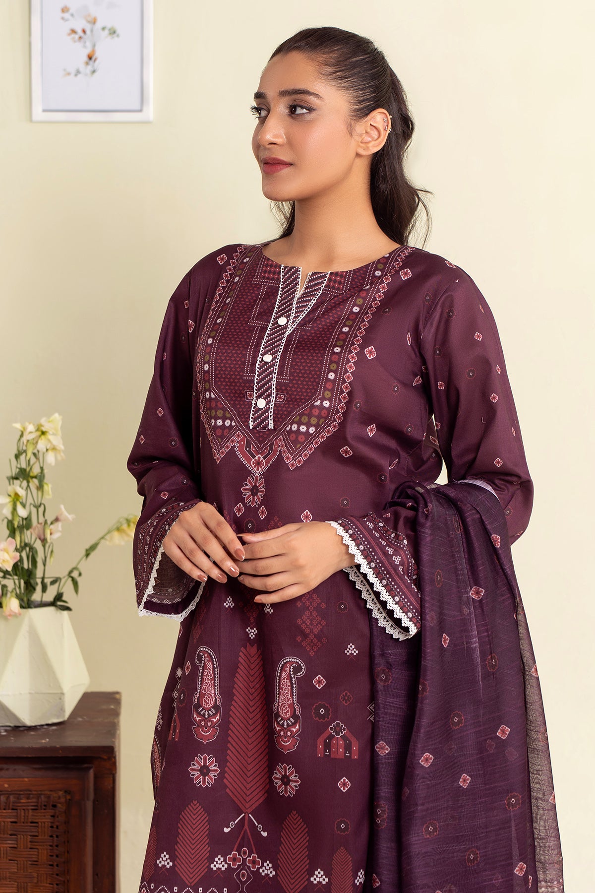 Digital Printed Lawn 3Piece (Pret)