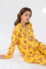 Printed Silk Night Suit