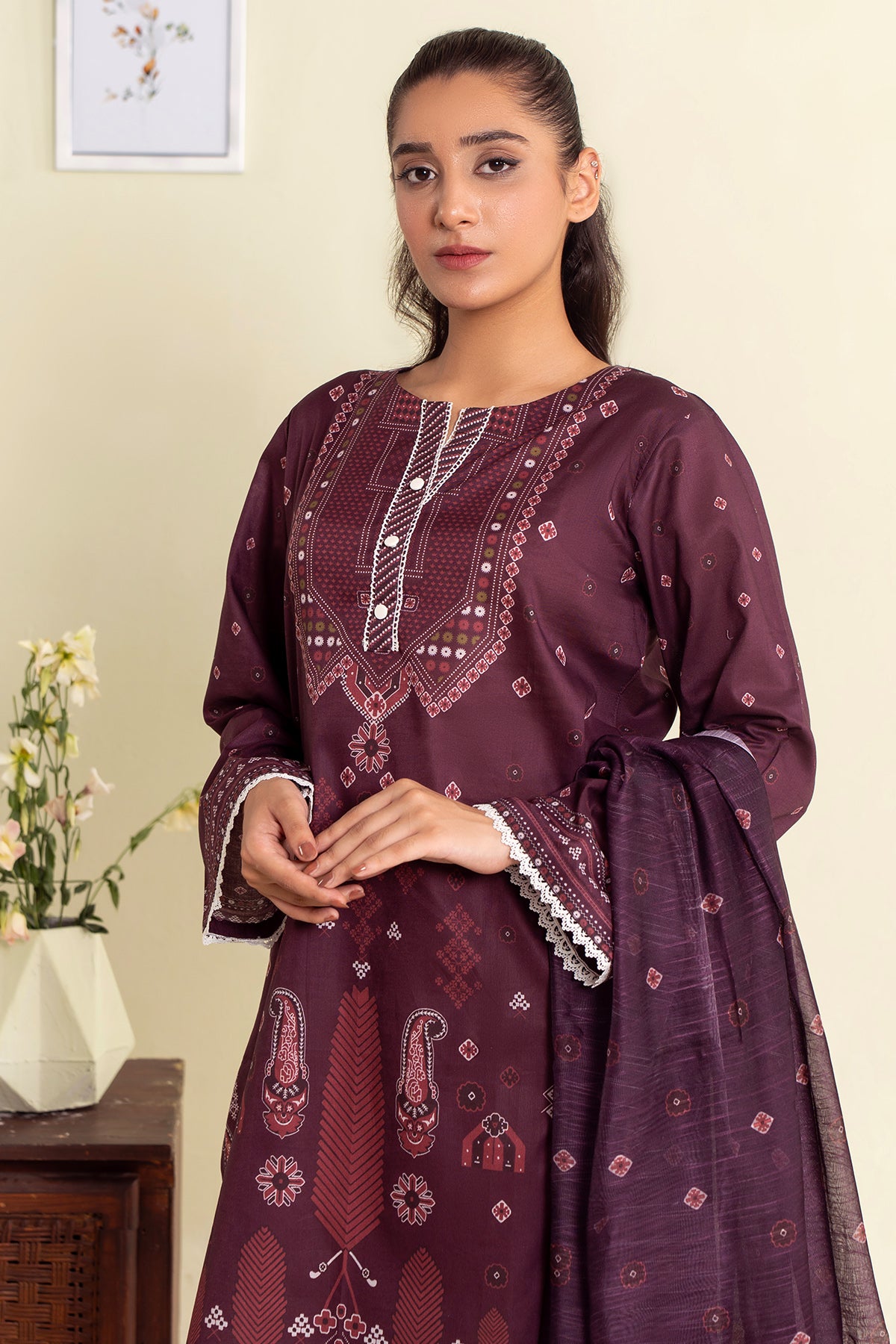 Digital Printed Lawn 3Piece (Pret)