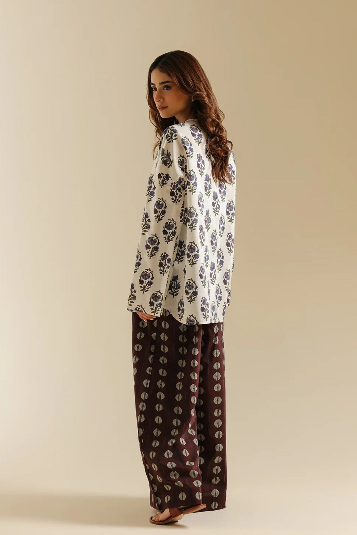 Printed Khaddar Co-ord Set