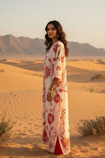 Printed Kaftan Dress