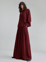 Maroon Crepe Dress