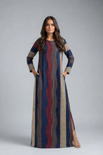 Printed Wool Kaftan