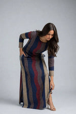 Printed Wool Kaftan