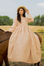 Printed Cotton Silk Maxi