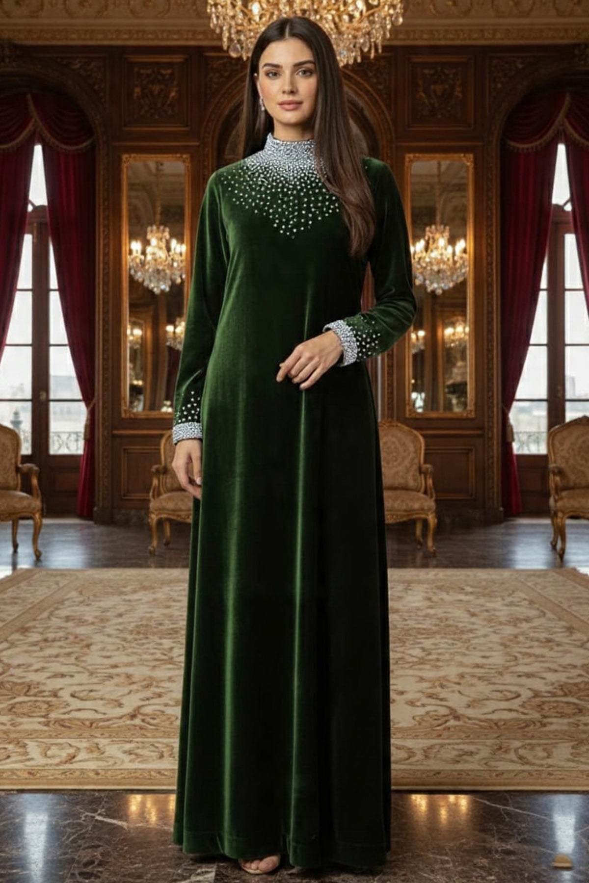 Velvet Aaril Long Dress