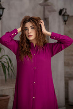 Hot Pink Stylish Dress