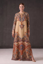 Printed Wool Kaftan