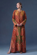Printed Wool Kaftan