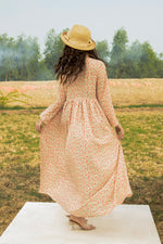 Printed Cotton Silk Maxi