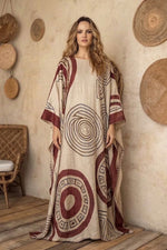 Printed Kaftan Dress