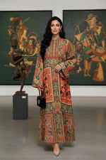 Printed Kaftan Dress