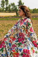 Printed Cotton Silk Maxi