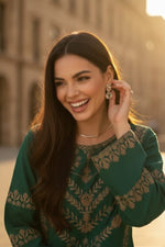 Printed Kaftan Dress