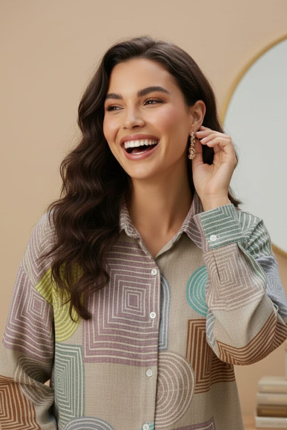 Printed Crepe Co-ord Set