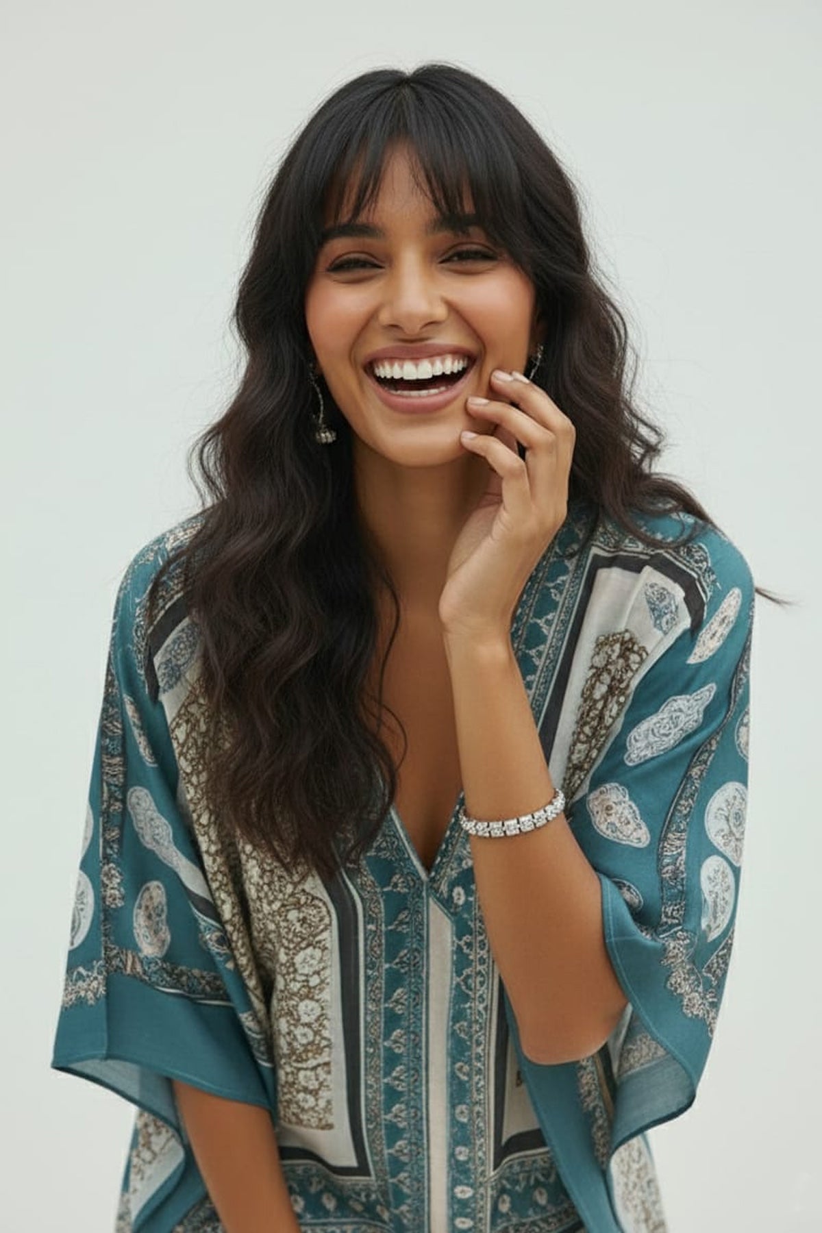 Printed Kaftan Dress