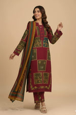 3 Piece Khaddar Suit-Printed