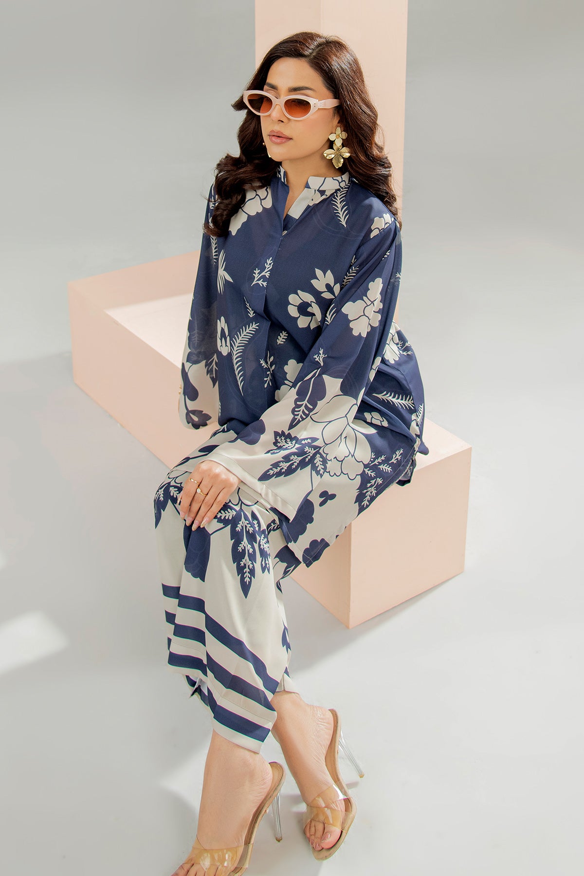 Printed Crepe Co-ord Set