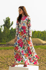 Printed Cotton Silk Maxi