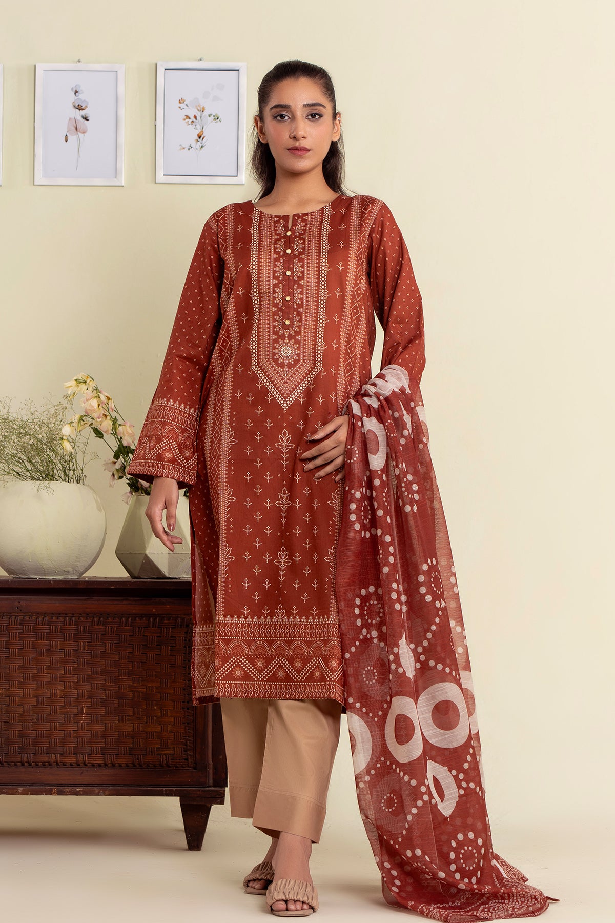 Digital Printed Lawn 3Piece (Pret)