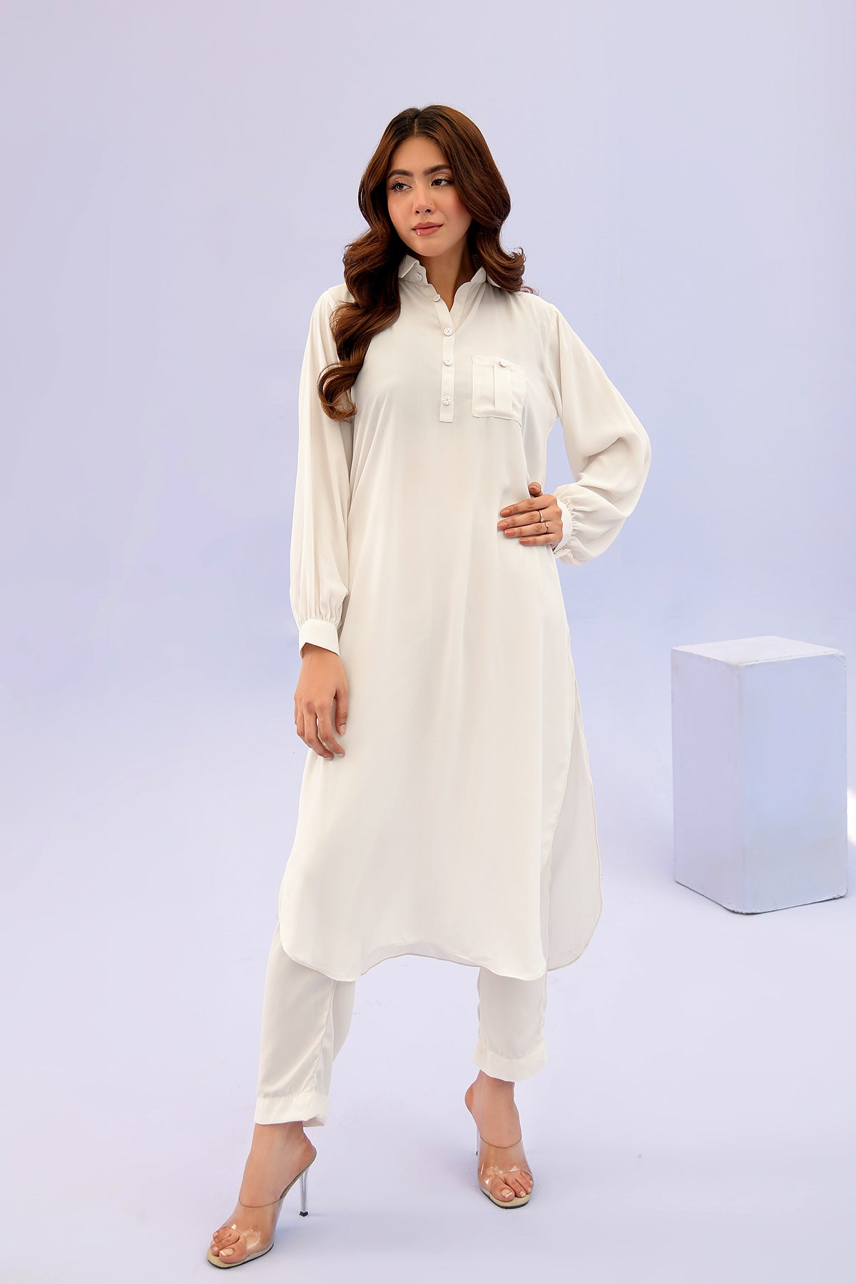 White Colar Dress