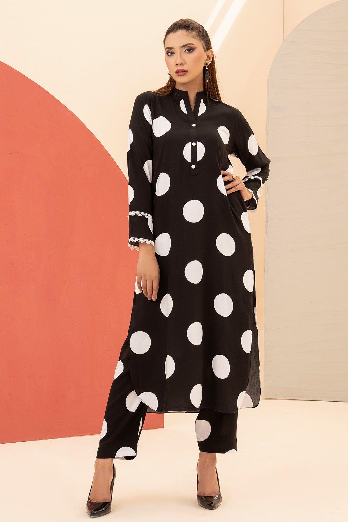 designer polka dot dress ZAPAKA Women Black Summer Cocktail A Line Off The Shoulder White Dots Dress with Slit, Black White / US6 and summer events! Vintage Charm Polka Dot Dress
