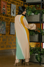 Multi Color Crepe Dress