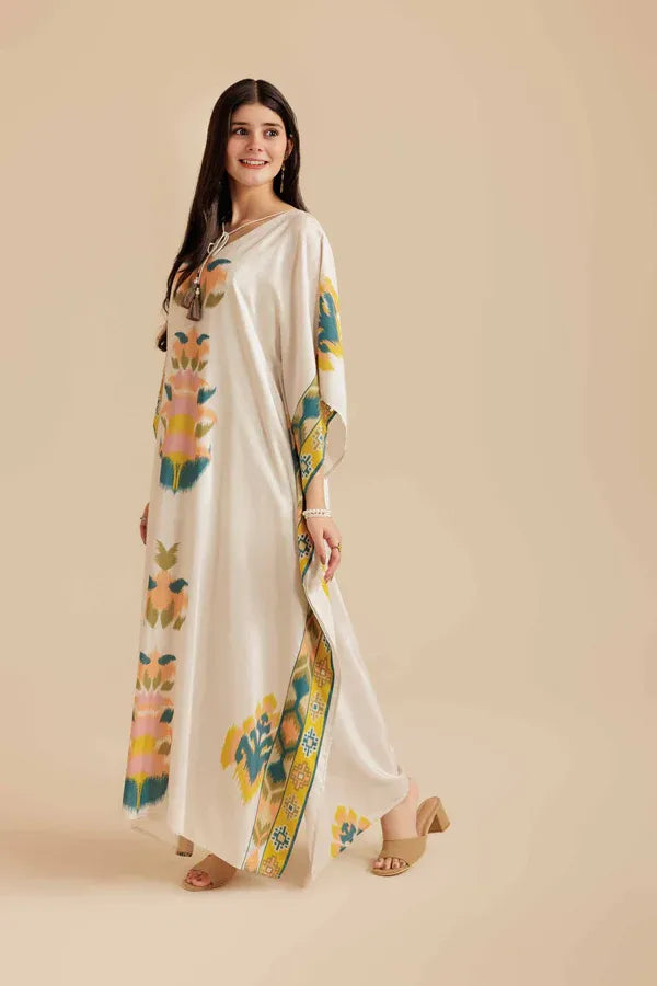 Printed Kaftan Dress