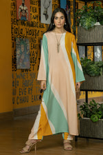 Multi Color Crepe Dress