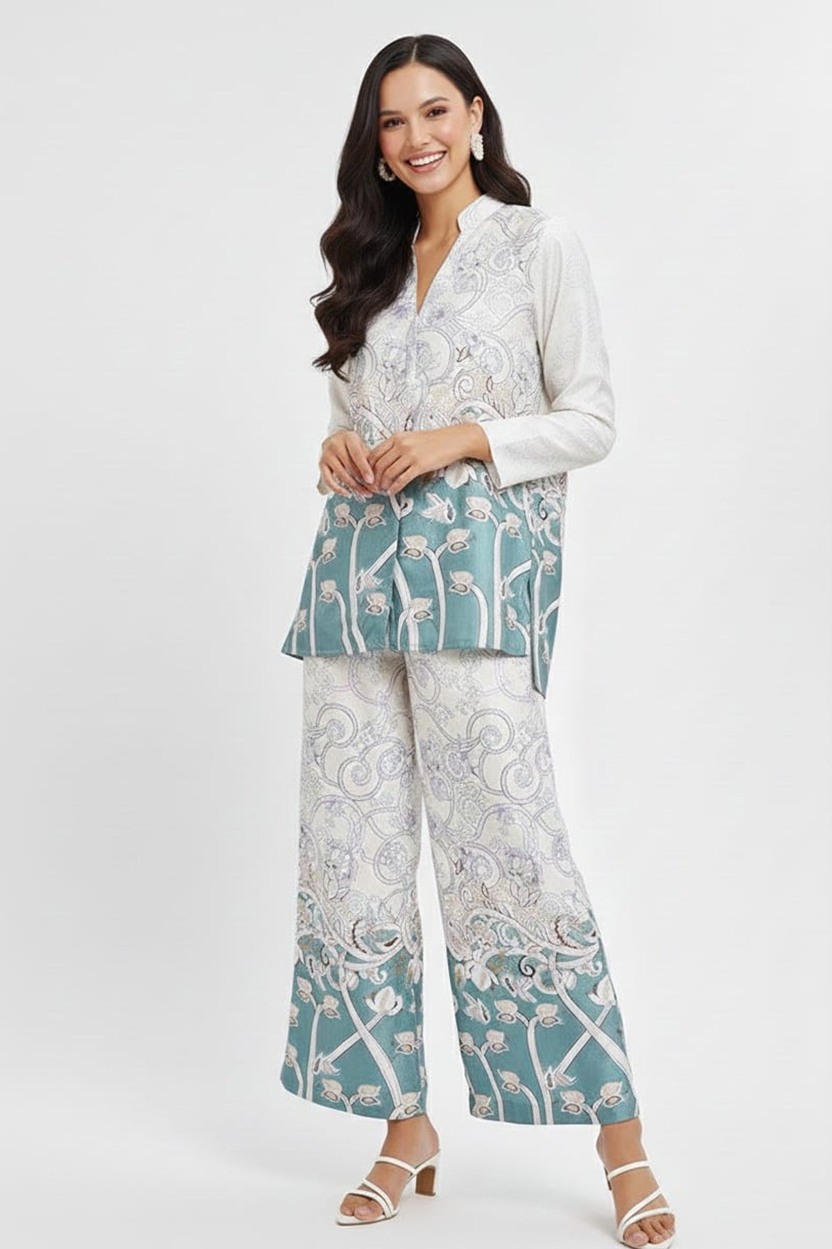 Printed Crepe Co-ord Set