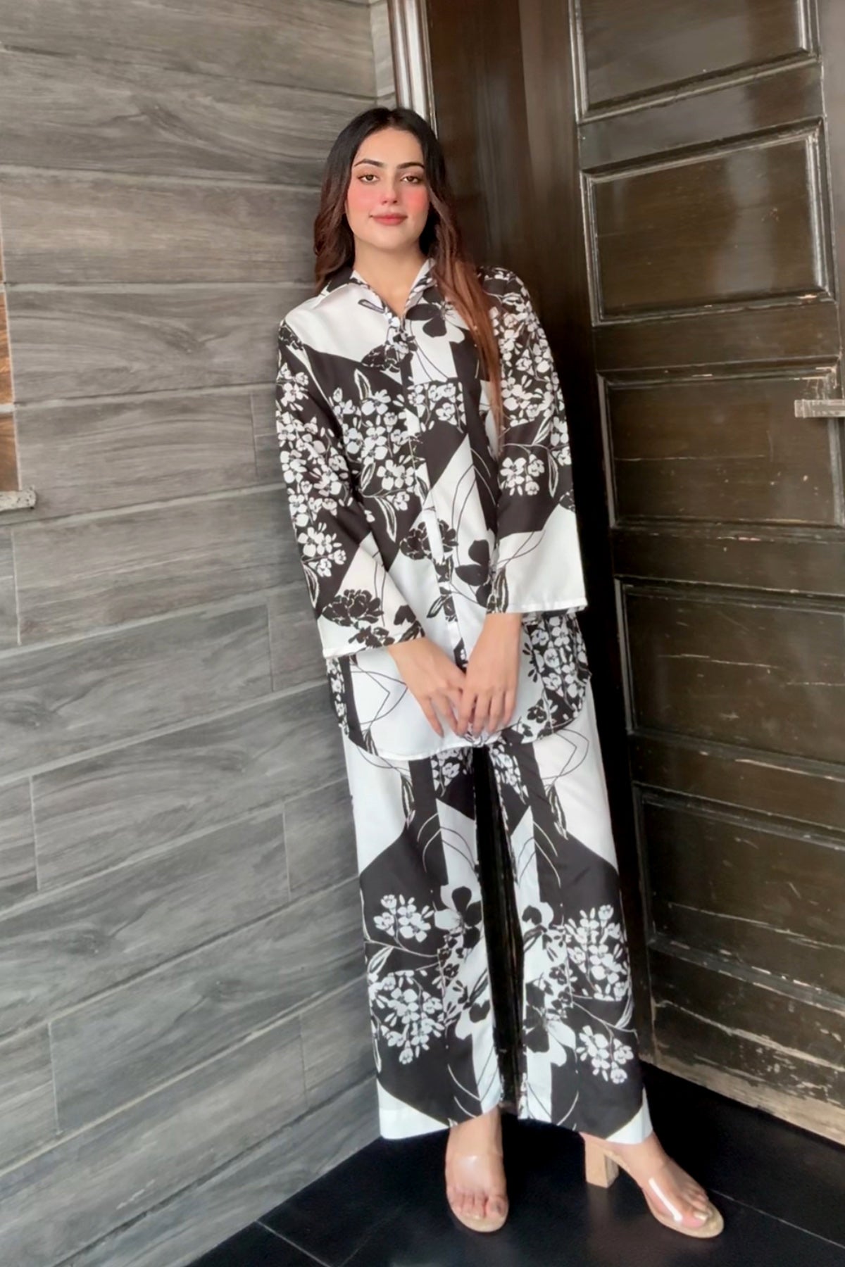 Printed Crepe Co-ord Set