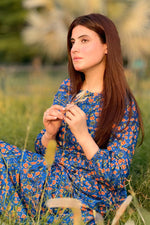 Printed Cotton Silk Maxi