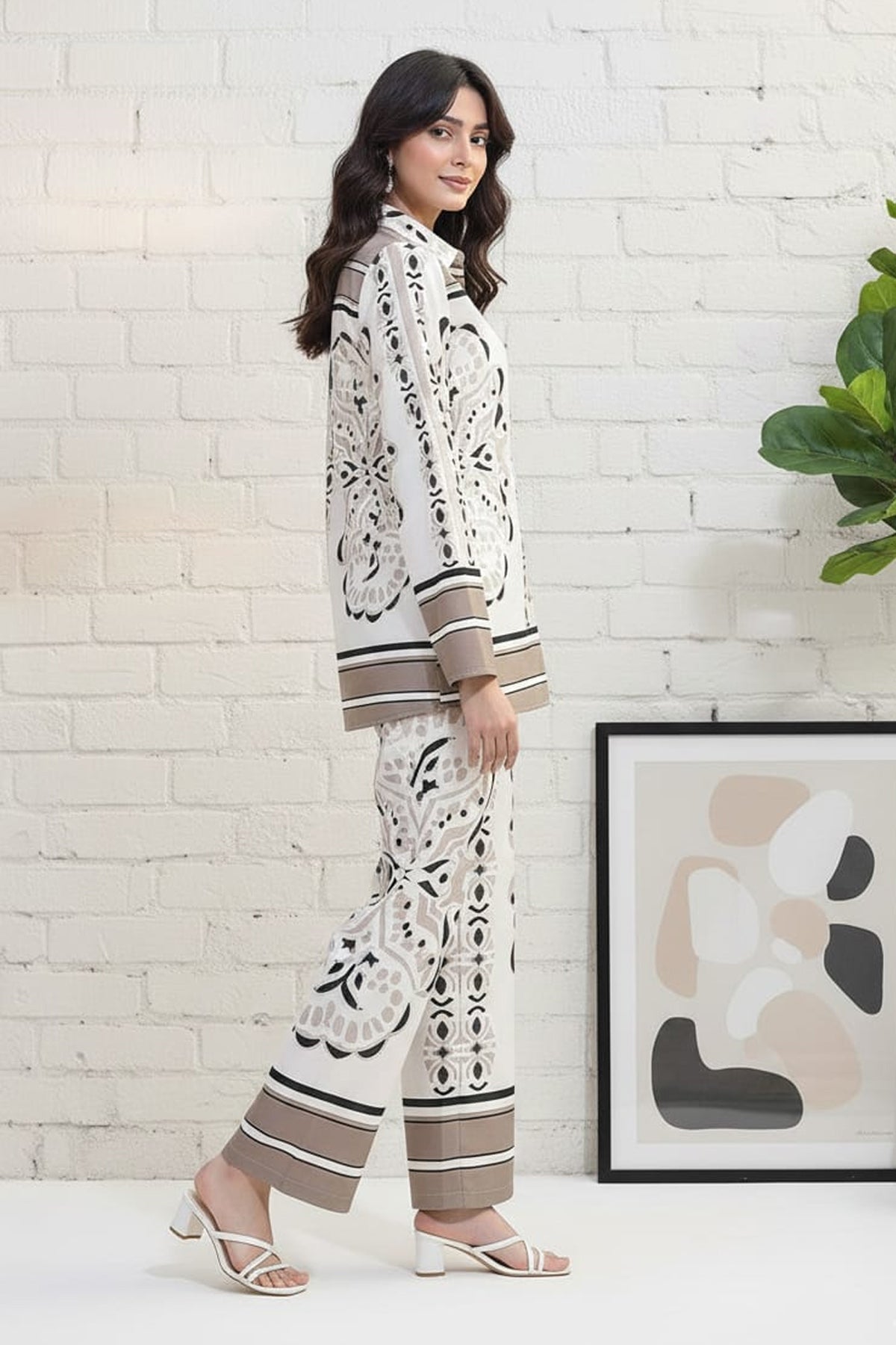 Printed Crepe Co-ord Set