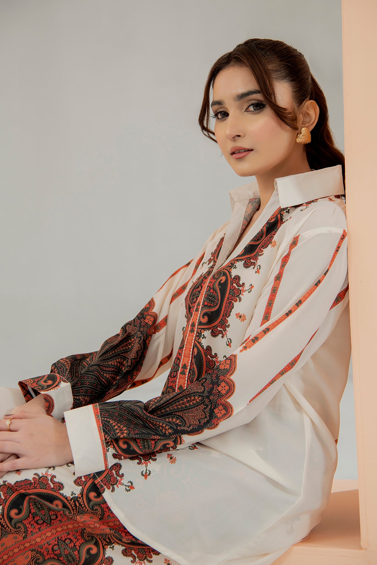 Printed Crepe Co-ord Set