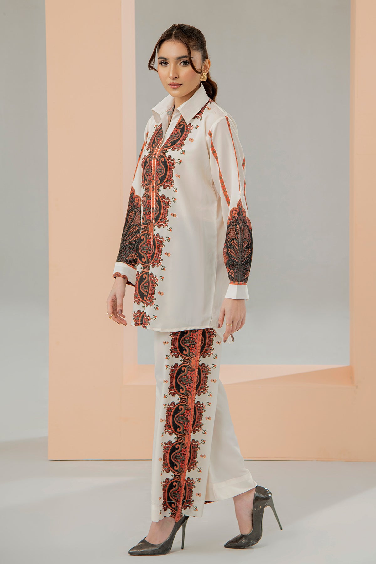 Printed Crepe Co-ord Set