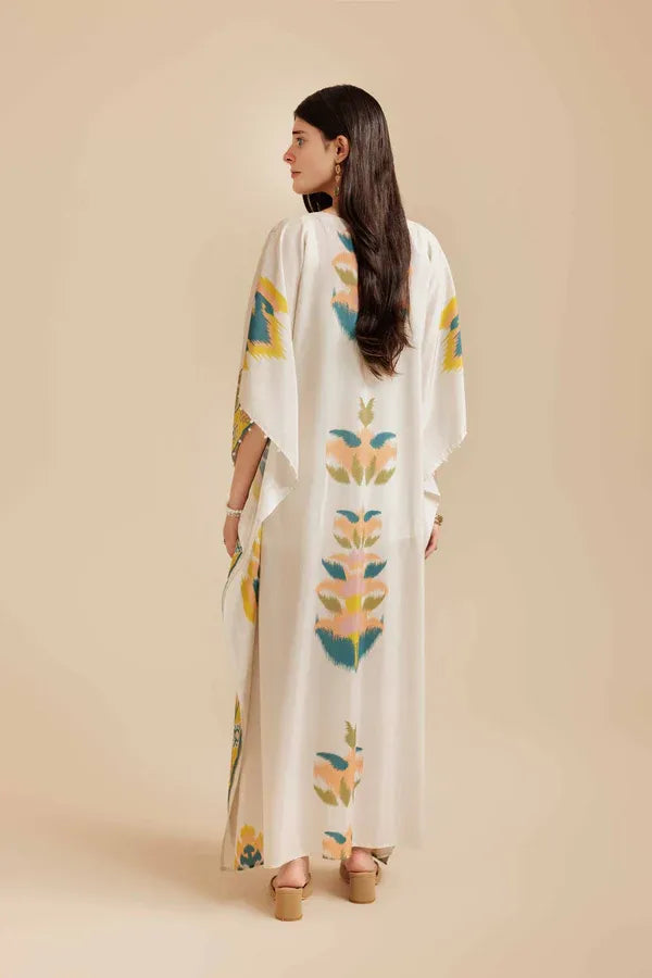 Printed Kaftan Dress